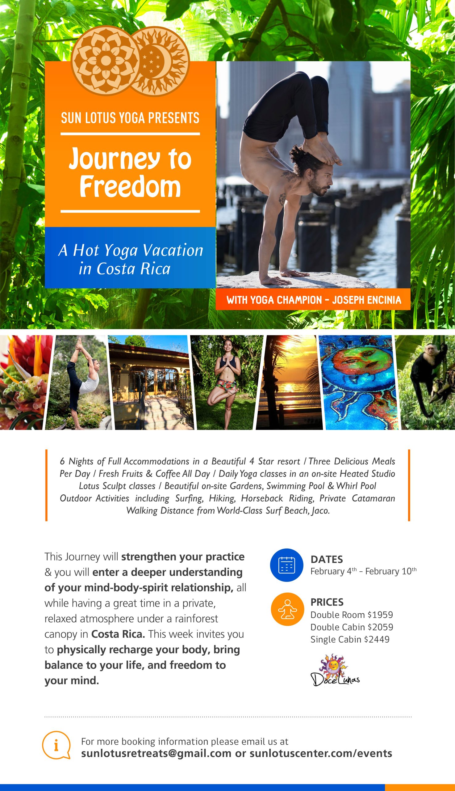 Journey to Freedom – A Hot Yoga Retreat in Costa Rica, February 4-10, 2024